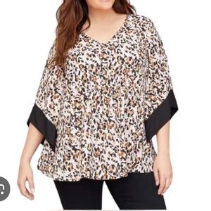 Lane Bryant • Animal Print Blouse